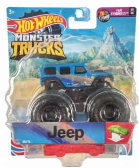 Hot Wheels Monster Trucks: Pojazd 1:64 - Jeep (FYJ44/GWK01)