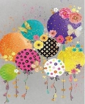 Karnet mini B8 Jaskrawe balony