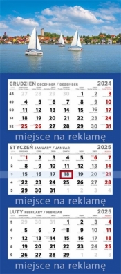 Kalendarz 2025 trójdzielny