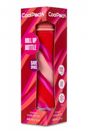 Coolpack, Bidon Silikonowy Pump 600 ml - Girls Pink (Z14771)