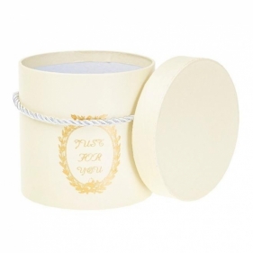 Pudełko Flower Box kremowy ROZETTE