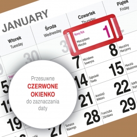 Kalendarz trójdzielny mały - Pies