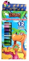 Kredki pastelowe 12 kolorów Dino