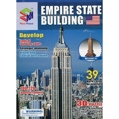 Puzzle 3D budowle Empire State Building (ZA1346)