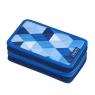 Piórnik 31 części potrójny Blue Cubes