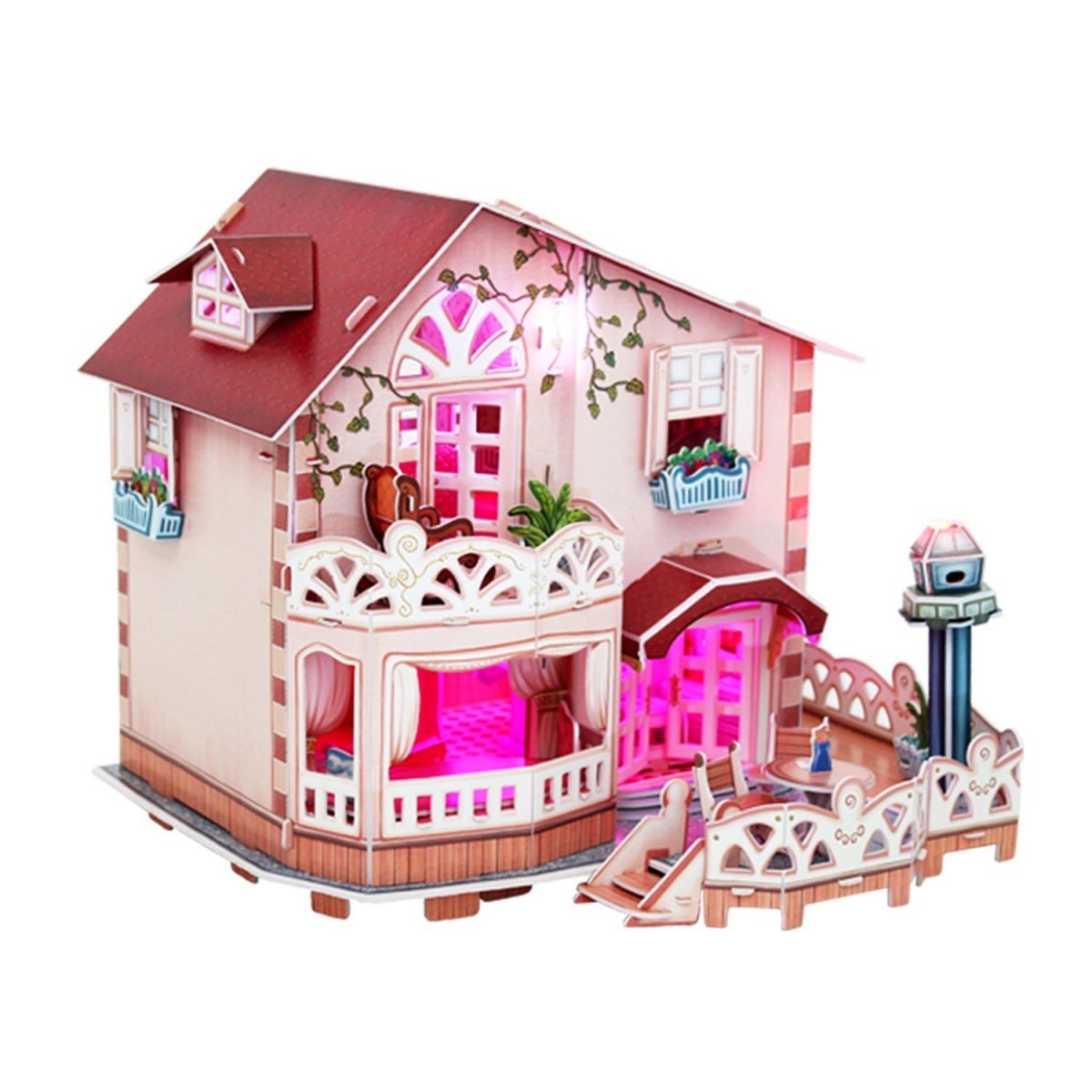 Puzzle 3D: Holiday Bungalow - Domek dla lalek (P634H)