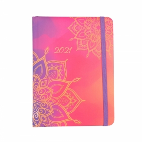 Kalendarz dzienny B6 2021 - Mandala