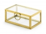 Szklane pudełko złote 9x5,5x4cm