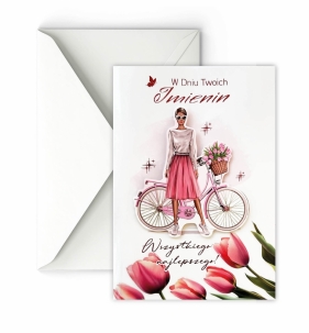 Karnet A5 grający Imieninowy