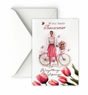 Karnet A5 grający Imieninowy