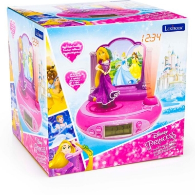 <img src='https://webimage.pl/pics/346/0/d3380743070346.jpg' style='height:440px' /> Budzik z projektorem 3D Księżniczka Roszpunka Disney Lexibook RP515DP