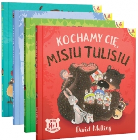 Pakiet: Kochamy cię, Misiu Tulisiu / Kto przytuli Misia Tulisia? / Nie martw się, Misiu Tulisiu / Miś Tuliś bawi się w chowanego - David Melling