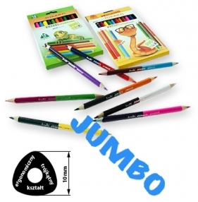 Kredki ołówkowe jumbo bicolor trójkątne (922122-12/24/T)