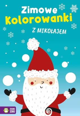 Zimowe kolorowanki z Mikołajem