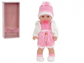Lalka Adar bobas, twadry tułów, smoczek, śpiewa i mówi po polsku 38 cm (505346)