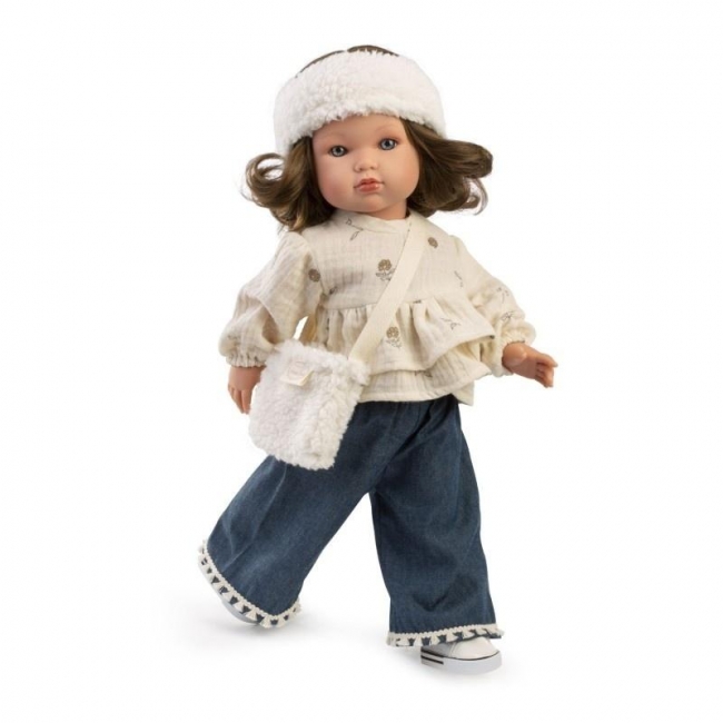 <img src='https://webimage.pl/pics/346/8/d8435083628346.jpg' style='height:440px' /> Lalka hiszpańska Bella Indie z torebką 45cm