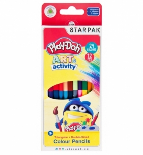 Kredki ołówkowe dwustronne Play-Doh, 24 kolory
