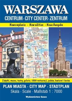 Warszawa Centrum. Plan miasta 1:7000