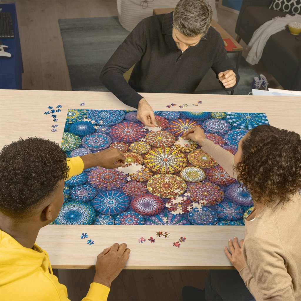 Ravensburger, Puzzle 2000: Tęczowe mandale (17134)