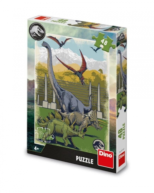 Puzzle Jurassic World Dinozaury 48el