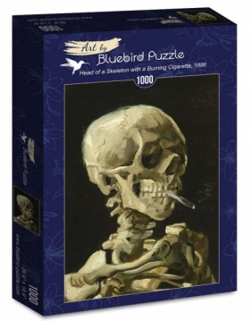 Bluebird Puzzle 1000: Głowa szkieletu z płonącym papierosem (60134)