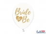 Balon gumowy Partydeco 30cm, Bride to be, Crystal Clear biały 300 mm