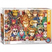 Puzzle 1000 Kolory Świata Weneckie maski