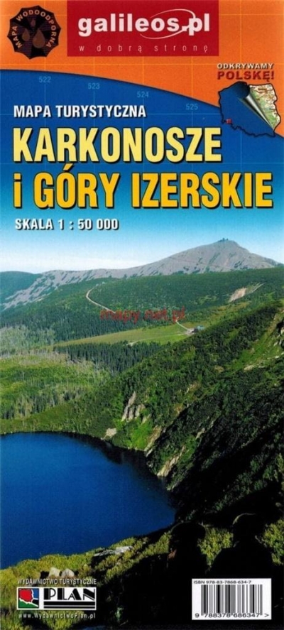 Karkonosze i Góry Izerskie 1:50 000 w.2021