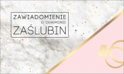 Zawiadomienie PMZ-070 Ślub (5 szt.)