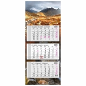 Kalendarz 2026 trójdzielny główka płaska Tatry