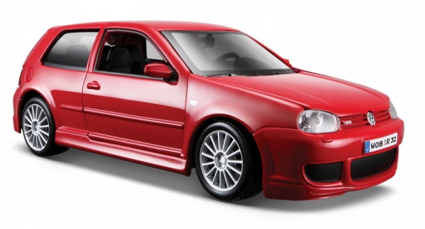 Model kompozytowy Volkswagen Golf R32 Grana 1/24 czerwony (10131290RD)