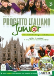 Progetto italiano junior 3 podręcznik + ćwiczenia + CD audio - Albano A., Martin T.