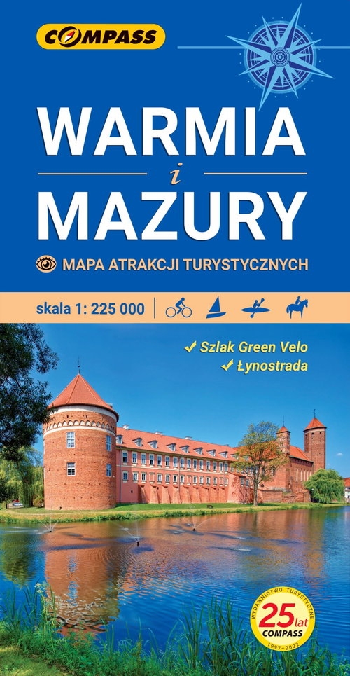 Warmia i Mazury Mapa atrakcji turystycznych