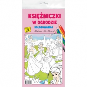 Kolorowanka XL. Księżniczki w ogrodzie - Opracowanie zbiorowe