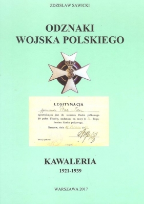 Odznaki Wojska Polskiego Kawaleria 1921 -1939 - Sawicki Zdzisław