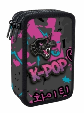Coolpack, Piórnik potrójny z wyposażeniem Jumper 3 - K-Pop Dark