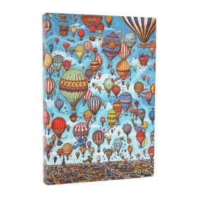 Kalendarz Paperblanks 2026 Balloon Festival Day-at-a-Time Midi miękka okładka