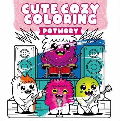 Cute Cozy Coloring. Potwory