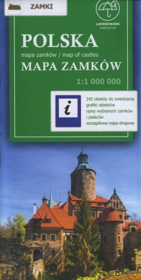 Polska. Mapa zamków w skali 1:1 000 000 - Opracowanie zbiorowe
