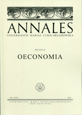 Annales XLIV Oeconomia - <br />