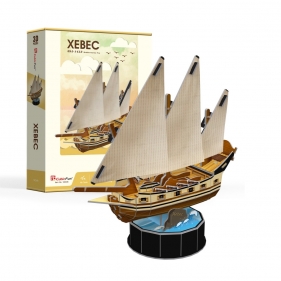 Puzzle 3D: Żaglowiec Xebec - zestaw S (306-24034)