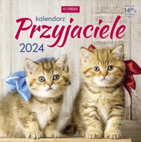 Kalendarz 2024 ścienny kwadrat - Przyjaciele