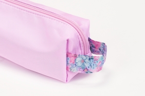 Piórnik saszetka Oxford Flowers - jasnoróżowa