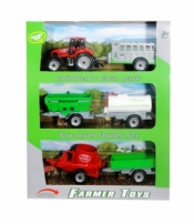 Traktor z przyczepami