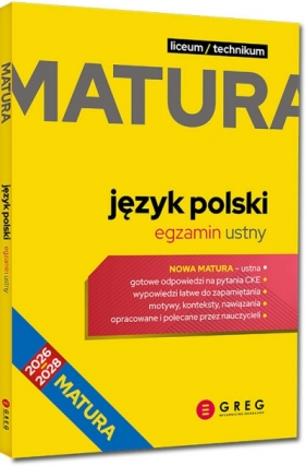 Matura - język polski - egzamin ustny - repetytorium maturalne - 2026 - Opracowanie zbiorowe