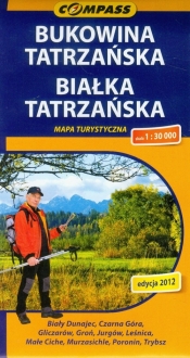 Bukowina Tatrzańska Białka Tatrzańska mapa turystyczna - <br />