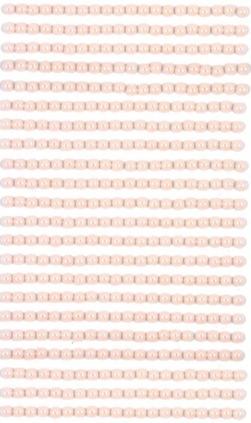 Perełki samoprzylepne 4 mm, 440 szt. cream (GRPE-020)