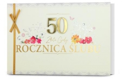 Karnet B6 Rocznica ślubu 50