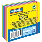 Kostka samoprzylepna Donau 50x50mm,250k.11 warstw,neon-pastel 6 kolorów 7575011-99