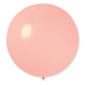 Balon gumowy Godan kula delikatny różowy (macaron) 0,75m pastelowy 1 szt różowy (g220/73)